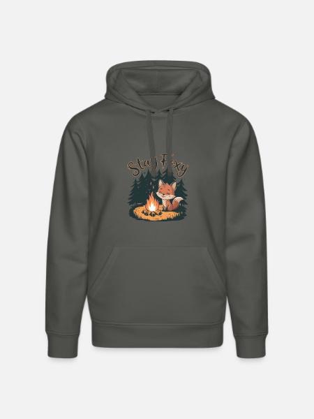 Bleib fuchsig - Stanley/Stella Unisex Bio-Hoodie DRUMMER  - Anthrazit