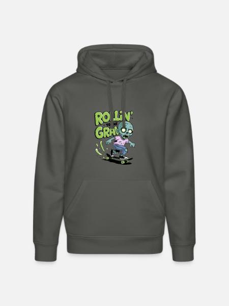 Rollin zum Grab - Stanley/Stella Unisex Bio-Hoodie DRUMMER  - Anthrazit