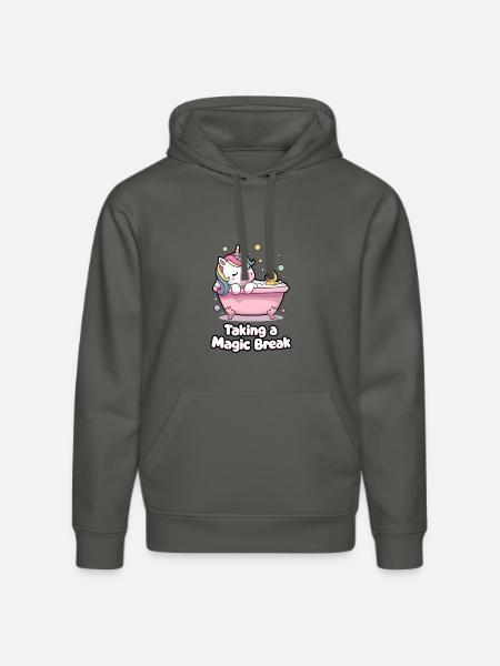 Taking A Magic Break - Stanley/Stella DRUMMER Unisex Organic Hoodie - anthracite
