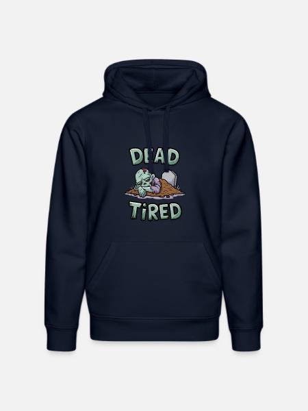 Dead Tired - Stanley/Stella DRUMMER Unisex Organic Hoodie - french navy