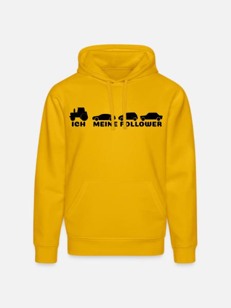 Ich meine Follower - Stanley/Stella Unisex Bio-Hoodie DRUMMER - Spektralgelb