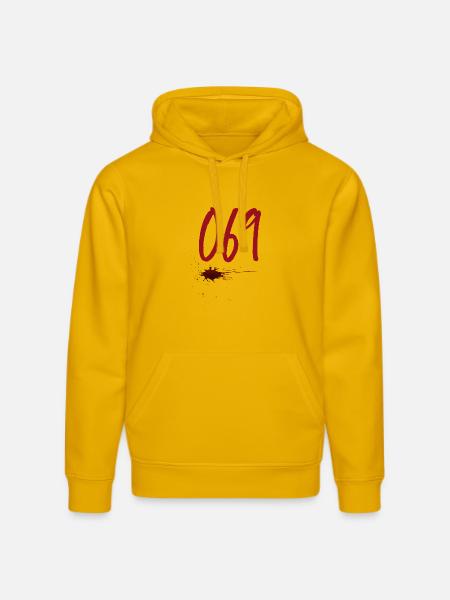 Postal Code Frankfurt 069 - Stanley/Stella DRUMMER Unisex Organic Hoodie - spectra yellow