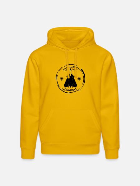 Plane F14 Tomcat - Stanley/Stella DRUMMER Unisex Organic Hoodie - spectra yellow