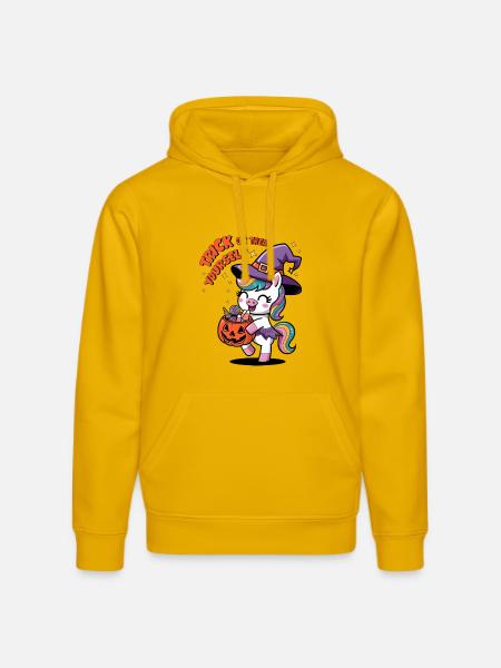 Trick Or Treat Yourself - Stanley/Stella DRUMMER Unisex Organic Hoodie - spectra yellow