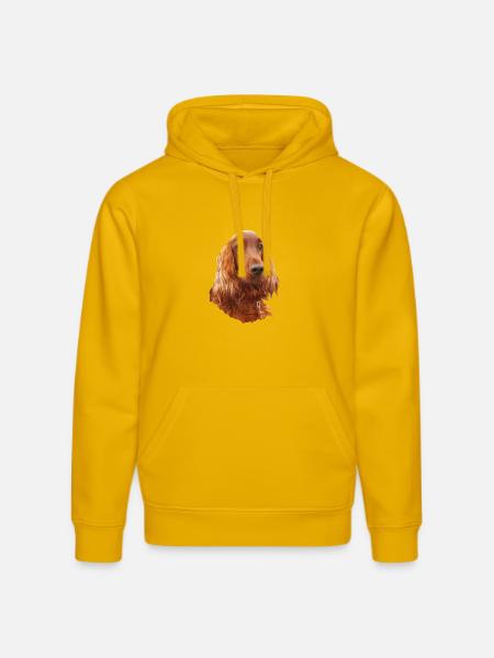 Irish Setter Red - Stanley/Stella Unisex Bio-Hoodie DRUMMER  - Spektralgelb