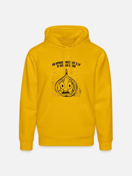 Math Pi onion - Stanley/Stella DRUMMER Unisex Organic Hoodie - spectra yellow