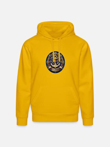 Skipper Logo - Stanley/Stella DRUMMER Unisex Organic Hoodie - spectra yellow