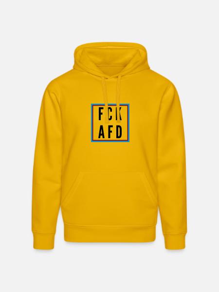 AFD Nein Danke! - Stanley/Stella Unisex Bio-Hoodie DRUMMER - Spektralgelb