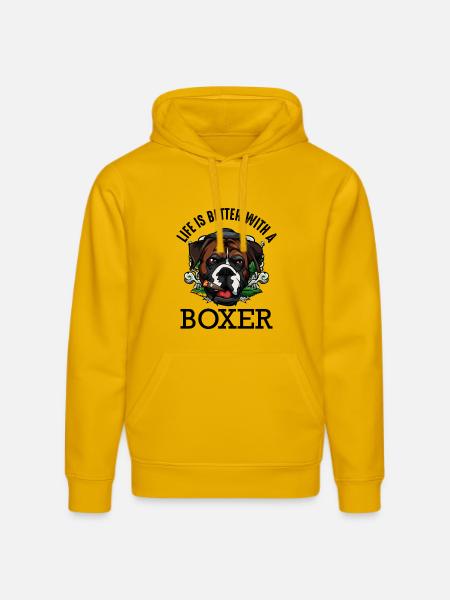 boxeur - Sweat à capuche bio DRUMMER Stanley/Stella Unisexe - jaune spectre