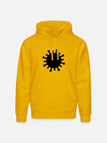 Corona-Virus-Symbol - Stanley/Stella Unisex Bio-Hoodie DRUMMER - Spektralgelb