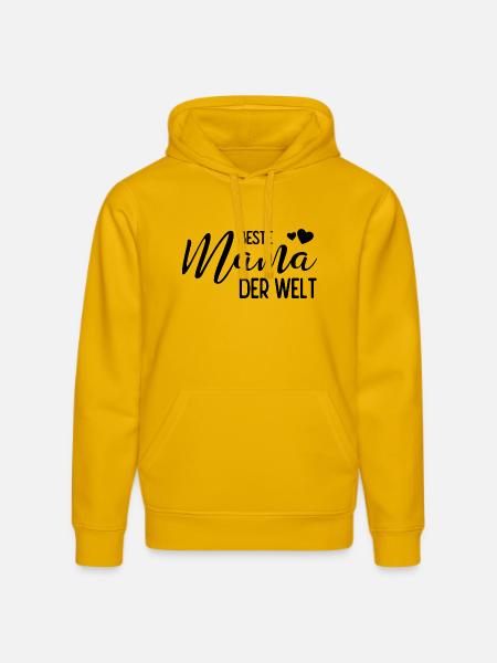 Beste Mama der Welt - Stanley/Stella Unisex Bio-Hoodie DRUMMER  - Spektralgelb