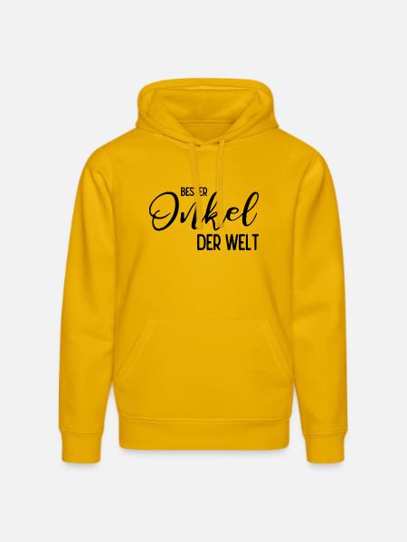 Bester Onkel der Welt - Stanley/Stella Unisex Bio-Hoodie DRUMMER - Spektralgelb