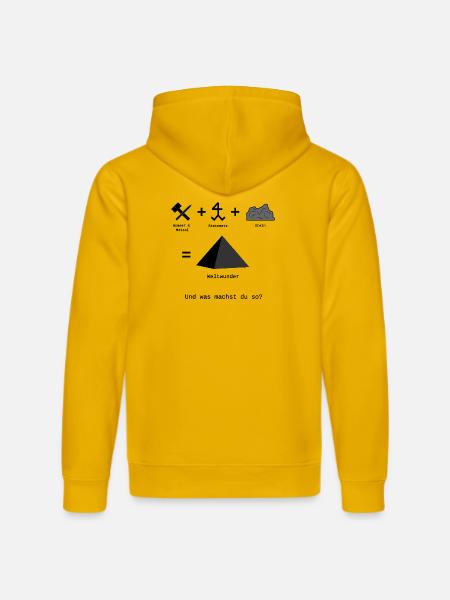 Weltwunder - Stanley/Stella Unisex Bio-Hoodie DRUMMER - Spektralgelb