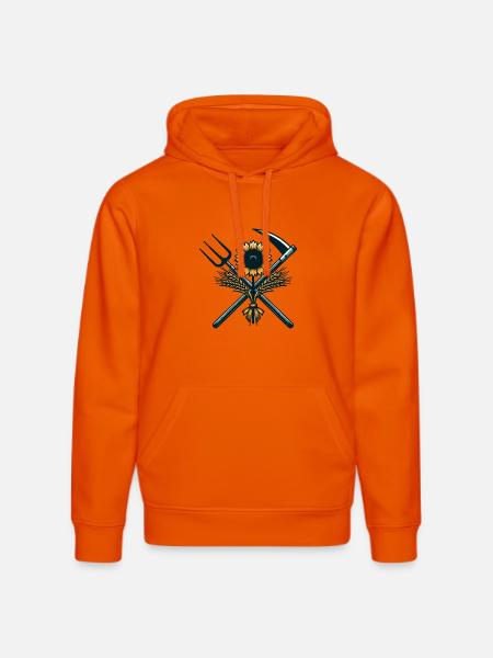 Agriculture Logo - Stanley/Stella DRUMMER Unisex Organic Hoodie - bright orange