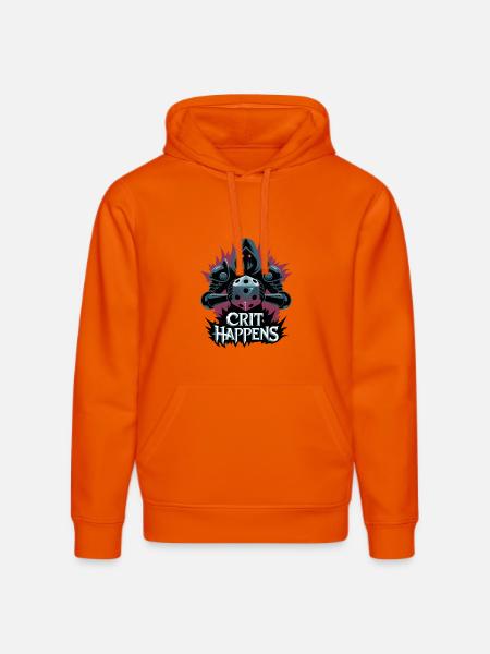 Crit Happens - Stanley/Stella DRUMMER Unisex Organic Hoodie - bright orange