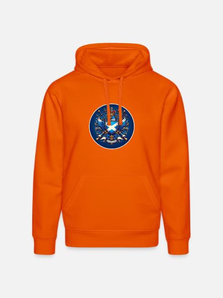 Scotland Logo - Stanley/Stella DRUMMER Unisex Organic Hoodie - bright orange