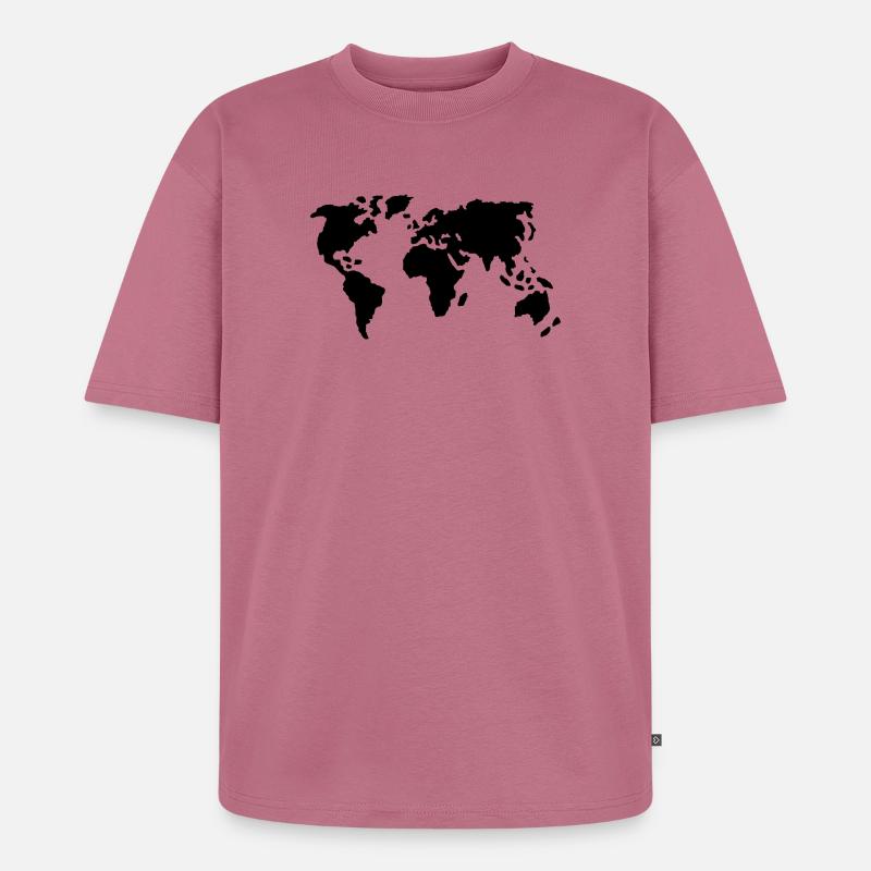 Welt - Unisex Premium Oversized Bio T-Shirt - Mauve