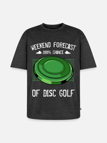 frisbee - T-shirt Premium bio oversize Unisexe - anthracite chiné