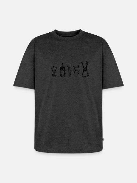 Alternative Coffee - Unisex Premium Oversized Organic T-Shirt - heather anthracite