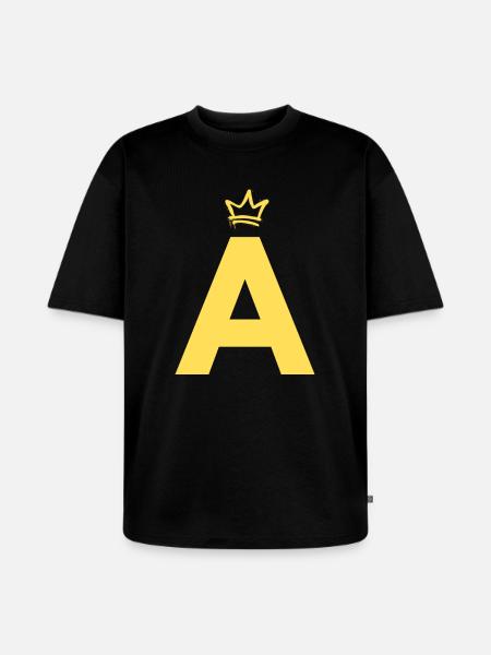 A comme Alvin - T-shirt Premium bio oversize Unisexe - noir
