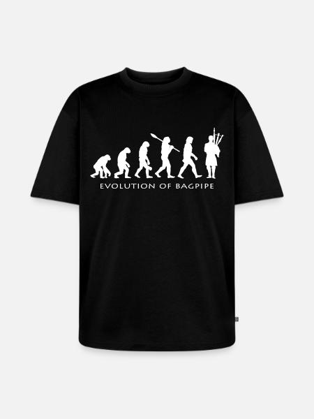 bagpipes - Unisex Premium Oversized Organic T-Shirt - black