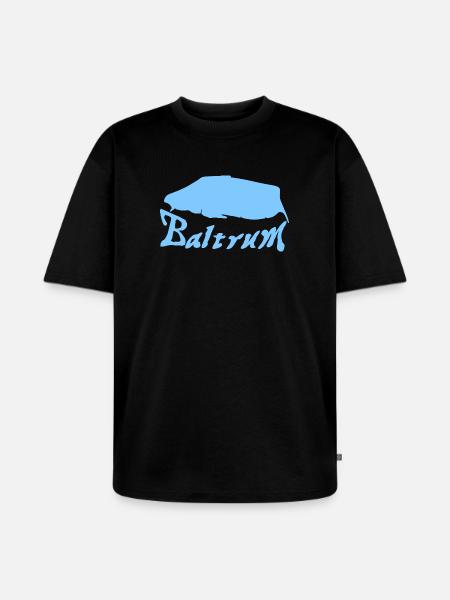 Baltrum Tattoo - Unisex Premium Oversized Organic T-Shirt - black