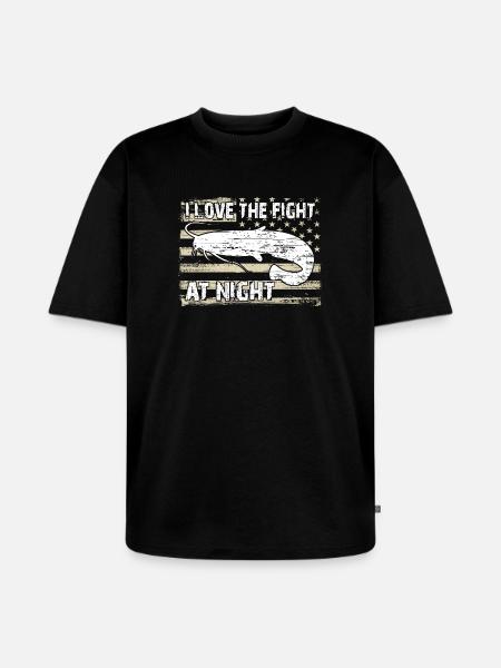 Poisson-chat - T-shirt Premium bio oversize Unisexe - noir