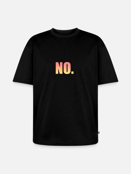 no sticker - Unisex Premium Oversized Organic T-Shirt - black