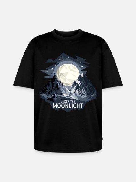 Under The Moonlight - Unisex Premium Oversized Organic T-Shirt - black