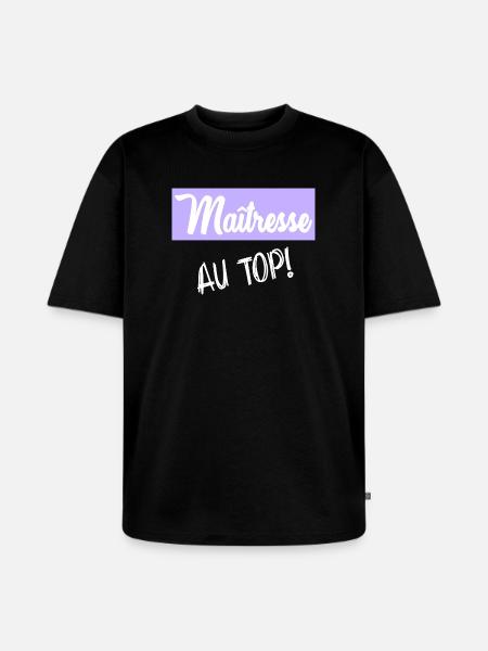 mistress - Unisex Premium Oversized Organic T-Shirt - black