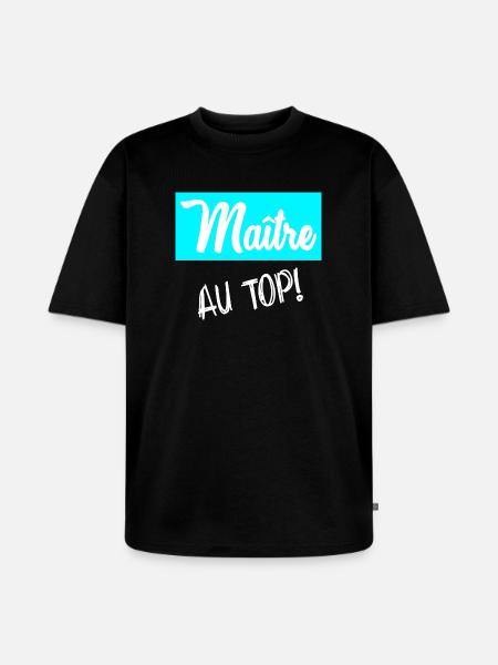 MASTER. MASTER - Unisex Premium Oversized Organic T-Shirt - black