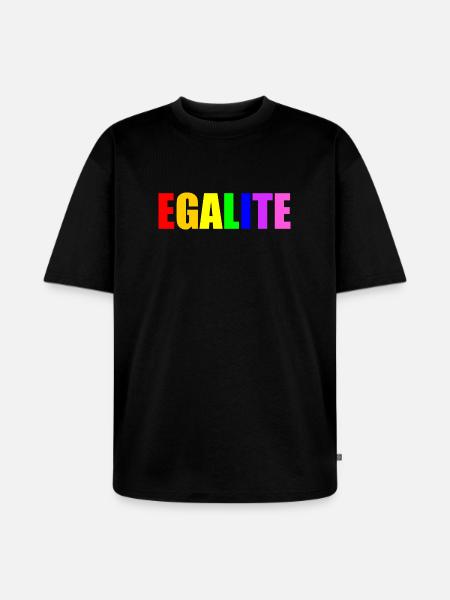 Equality - Unisex Premium Oversized Organic T-Shirt - black