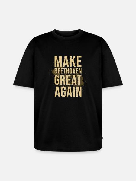 Beethoven - Unisex Premium Oversized Organic T-Shirt - black