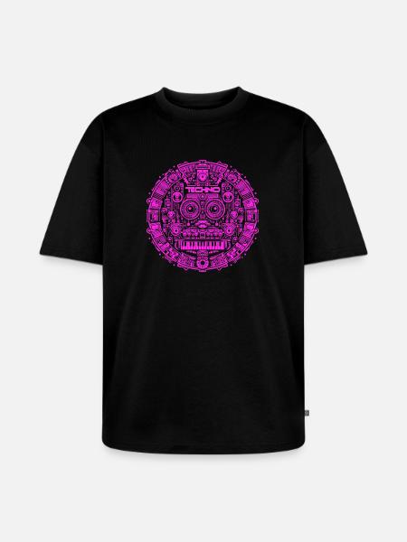 Techno Music Logo - Unisex Premium Oversized Bio T-Shirt - Schwarz