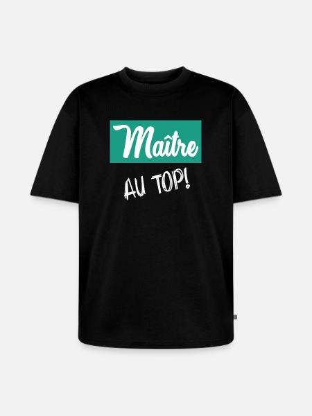 MASTER. MASTER - Unisex Premium Oversized Organic T-Shirt - black