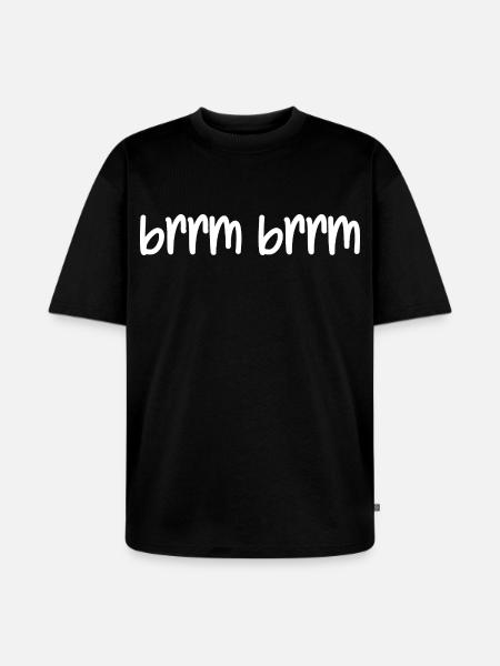 brrm brrm - Unisex Premium Oversized Organic T-Shirt - black