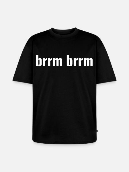 brrm brrm - Unisex Premium Oversized Organic T-Shirt - black