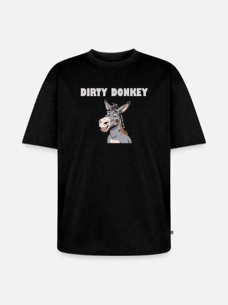 DIRTY DONKEY - Unisex Premium Oversized Organic T-Shirt - black