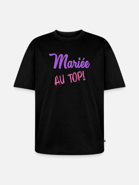 FUTURE MARIEE. EVJF - T-shirt Premium bio oversize Unisexe - noir