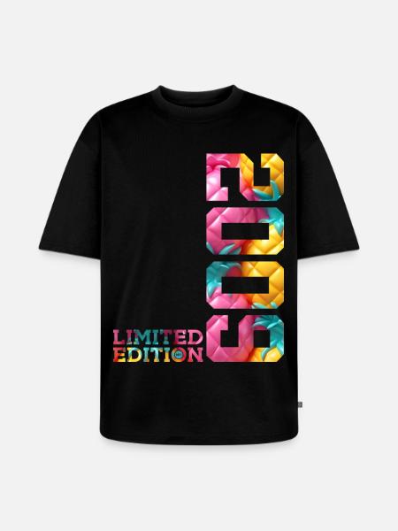 17TH BIRTHDAY LIMITED EDITION 2009 - Unisex Premium Oversized Organic T-Shirt - black