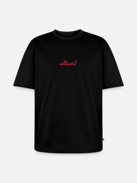 Always Antifascist - Unisex Premium Oversized Bio T-Shirt - Schwarz