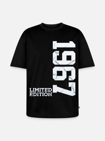 59TH BIRTHDAY LIMITED EDITION 1967 - Unisex Premium Oversized Organic T-Shirt - black