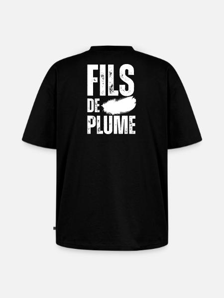 Fils de Plume - T-shirt Premium bio oversize Unisexe - noir