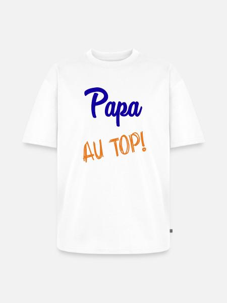 DAD - Unisex Premium Oversized Organic T-Shirt - white
