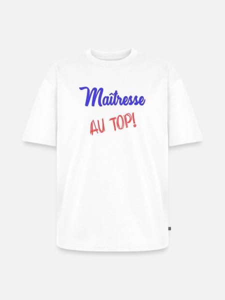 MISTRESS - Unisex Premium Oversized Organic T-Shirt - white