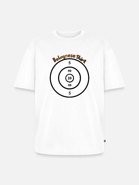 Bolognese Shit - Unisex Premium Oversized Organic T-Shirt - white