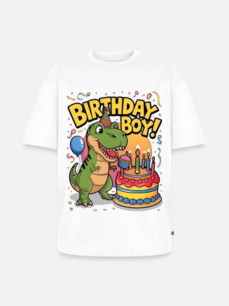 Birthday Boy - Unisex Premium Oversized Organic T-Shirt - white