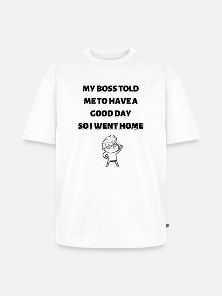 Feierabend - Unisex Premium Oversized Bio T-Shirt - Weiß