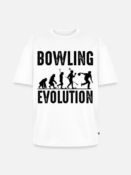 Bowling - T-shirt Premium bio oversize Unisexe - blanc