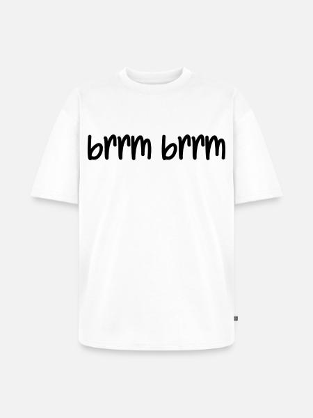 brrm brrm - Unisex Premium Oversized Organic T-Shirt - white